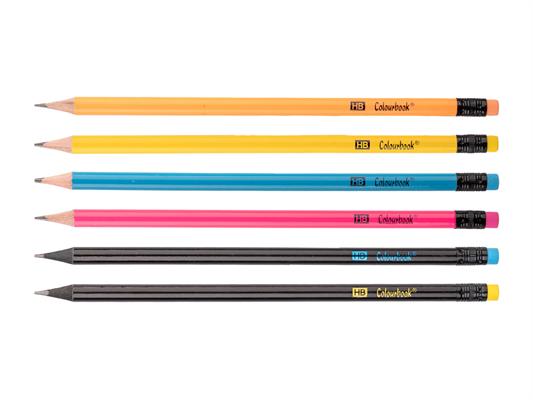 Matita Fluo HB con Gomma Expo 144 Pezzi Colourbook Scuola e Ufficio