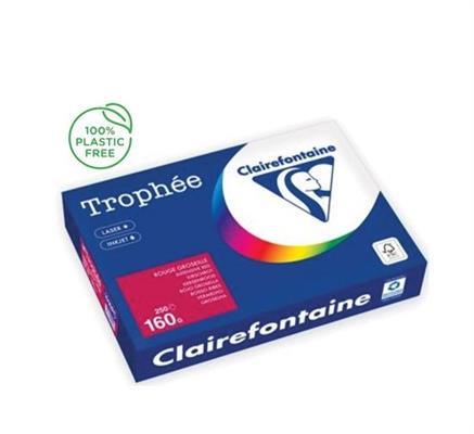 Carta Trophee A4 Rosso Ribes 160 g/m² – Risma 250 Fogli Clairefontaine