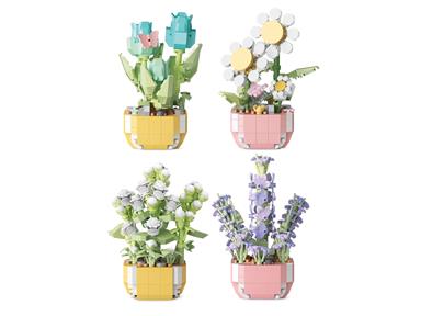 Costruzioni Mini Brick Flower - 12 pezzi