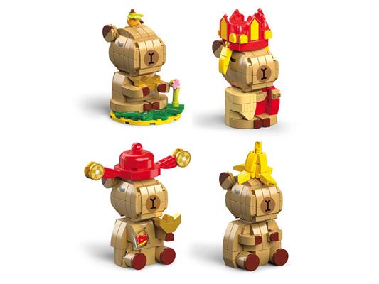 Costruzioni Mini Brick Capibara - 8 pezzi