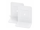 Reggilibro Lebez Metallo Bianco 13,5x17,5 cm - Confezione 2 Pezzi