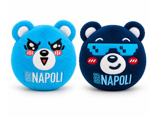 Palla Peluche Rimbalzante SSC Napoli by Colourbook 11 cm - 12 pezzi