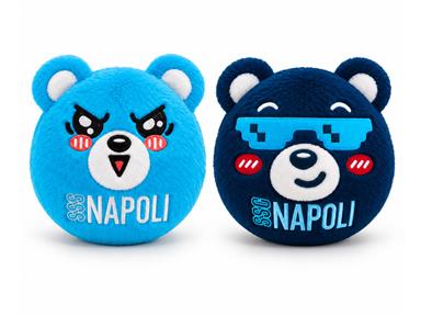 Palla Peluche Rimbalzante SSC Napoli by Colourbook 11 cm - 12 pezzi