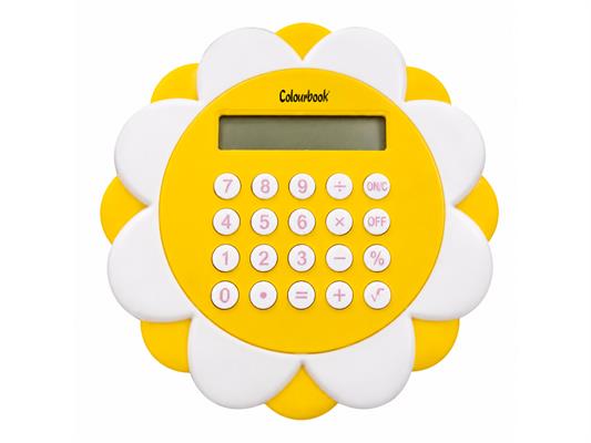 Calcolatrice Tascabile 8 Cifre Daisy Colourbook - 12 pezzi