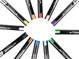 Marcatori Acrilici Glitter Chromax Colourbook Punta Brush 12 Colori – 12 pezzi