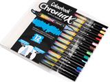 Marcatore Acrilico Chromax Colourbook Doppia Punta - Espositore 144 Pezzi + Blister 6 e 12 Colori