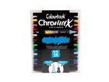 Marcatori Acrilici Chromax Colourbook Doppia Punta 12 Colori – 12 pezzi