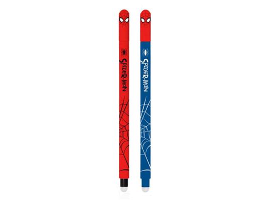 Set 2 Penne Gel Cancellabili Spider-Man – 24 pezzi assortiti