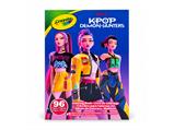 Album da Colorare Crayola K-Pop Demon Hunters 96 Pagine con Adesivi - 6 pezzi