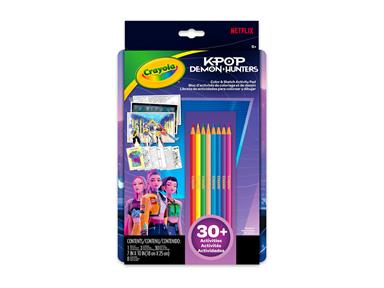 Set Crayola Disegna & Colora K-Pop Demon Hunters - Confezione 6 Pezzi 