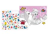 Album da Colorare Sirena Colourbook Kids con 150 Stickers - 6 pezzi