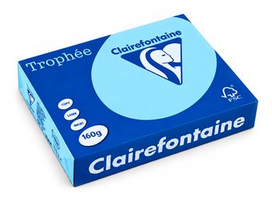 Carta Colorata Clairefontaine Trophée A4 160 g Azzurro – Risma 250 Fogli