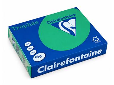 Carta Colorata Clairefontaine Trophée A4 80 g Verde Abete – Risma 500 Fogli