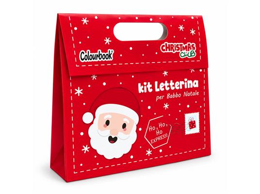 Kit Letterina per Babbo Natale Colourbook con Gadget a Sorpresa - 12 pezzi
