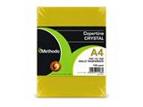 Copertine in Acetato PVC Trasparente Giallo A4 150 Micron - Confezione 100 Fogli