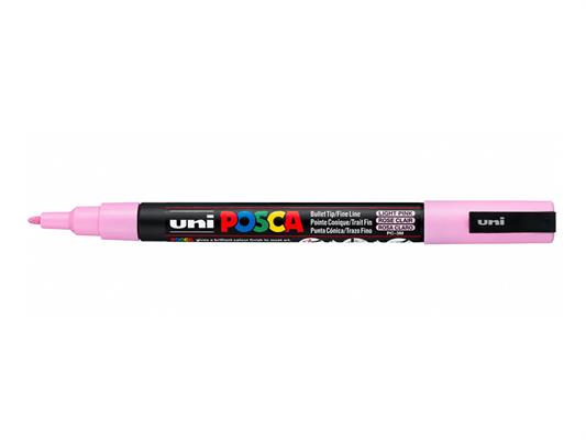 Marcatore Uni Posca PC-3M Punta Fine Rosa Chiaro - 6 pezzi