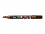 Marcatore Uni Posca PC-3M Punta Fine Marrone - 6 pezzi