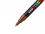 Marcatore Uni Posca PC-3M Punta Fine Marrone - 6 pezzi