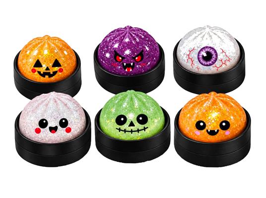 Squishy Glitter Halloween – Espositore 12 pezzi