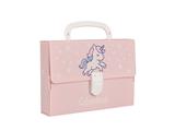 Minipoly Unicorno Colourbook – 6 Pezzi Mini Valigetta in Polionda con Accessori
