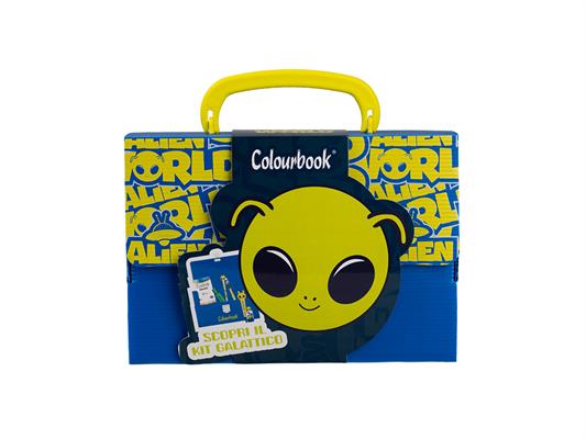 Minipoly Alieno Colourbook – 6 Pezzi Mini Valigetta in Polionda con Accessori