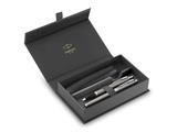 Set Regalo Parker IM Stainless Steel Duo - Biro + Stilografica