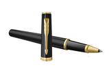 Penna Roller Parker Meridian Nero Lucido/Gold - Inchiostro Blu