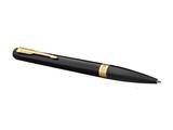 Penna a Sfera Parker Meridian Nero Lucido/Gold - Inchiostro Blu