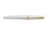 Penna Stilografica Parker Meridian Acciaio/Gold - Inchiostro Blu