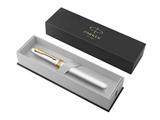 Penna Stilografica Parker Meridian Acciaio/Gold - Inchiostro Blu