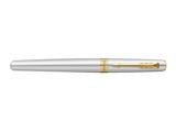 Penna Roller Parker Meridian Acciaio/Oro - Inchiostro Blu