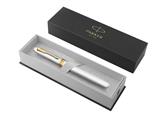 Penna Roller Parker Meridian Acciaio/Oro - Inchiostro Blu