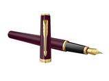 Penna Stilografica Parker Meridian Rosso/Gold - Inchiostro Blu