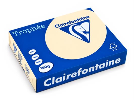 Carta Colorata Clairefontaine Trophée A4 160 g Camoscio – Risma 250 Fogli