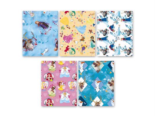 Carta da Regalo Disney Principesse in Rotolo 70x200 cm – 50 Rotoli Assortiti