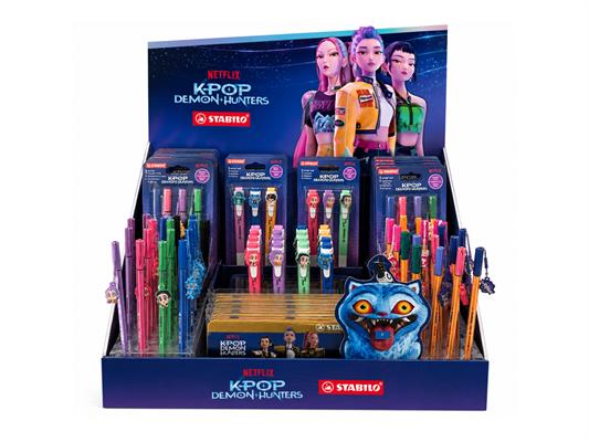 Espositore Stabilo K-Pop Demon Hunters Assortito – 72 Pezzi
